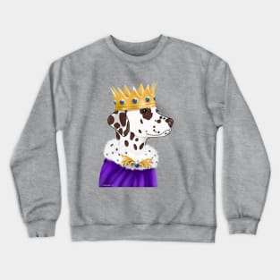 Dalmatian If the Crown Fits Crewneck Sweatshirt